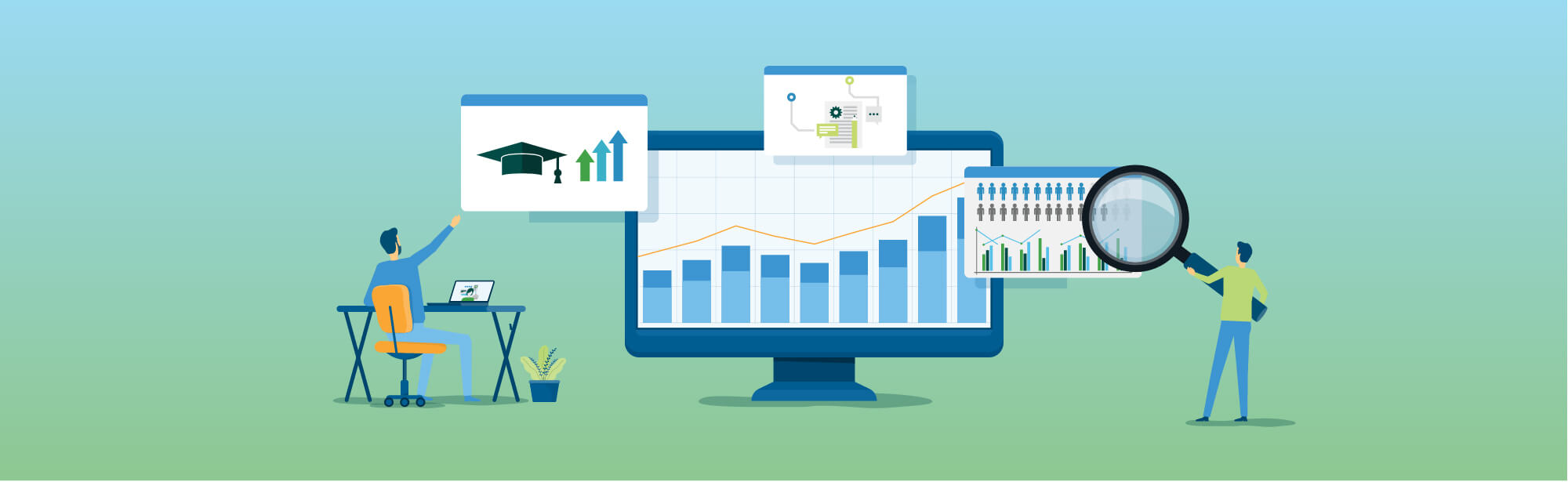 Higher ed marketers review performance dashboards; 14 Higher Education Metrics You Should Be Tracking