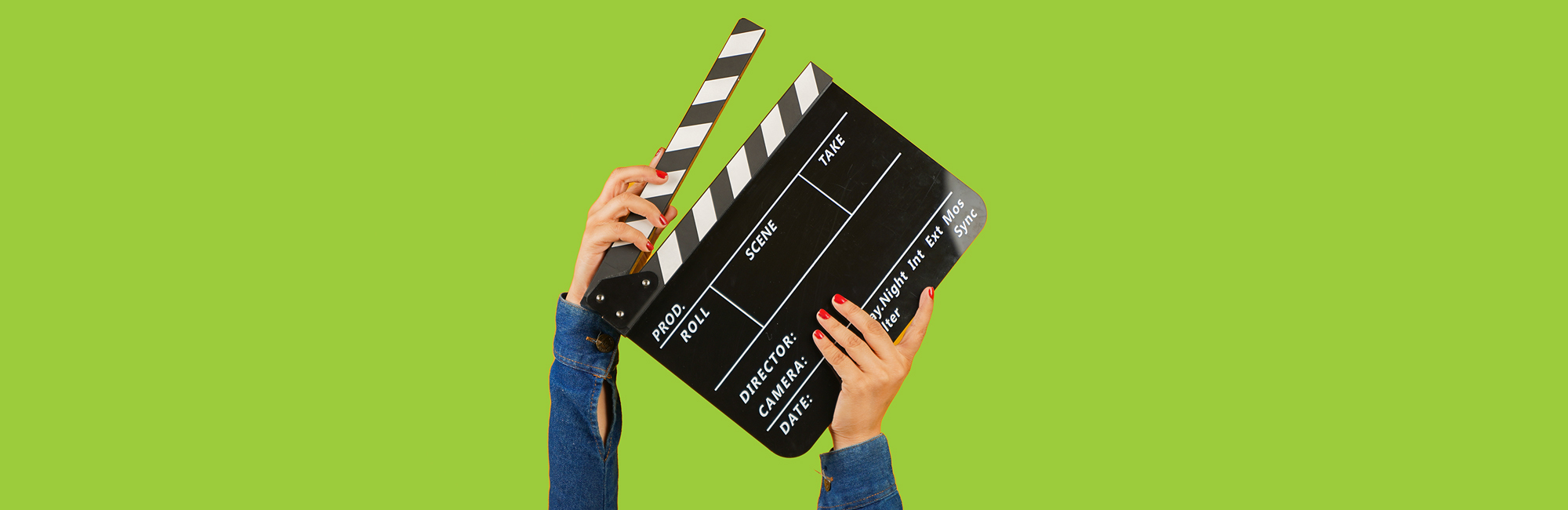 Movie clapperboard